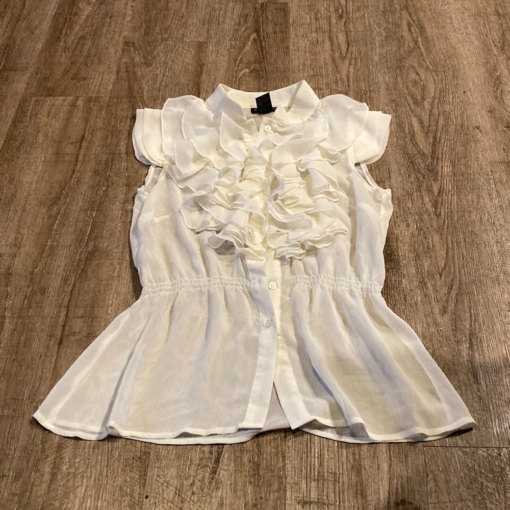 Cotten Works white blouse S
